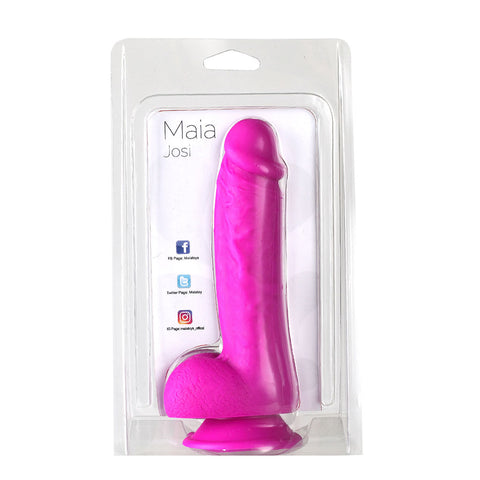 JOSI 8-Inch Silicone Realistic Suction Cup Dong Harness Compatible