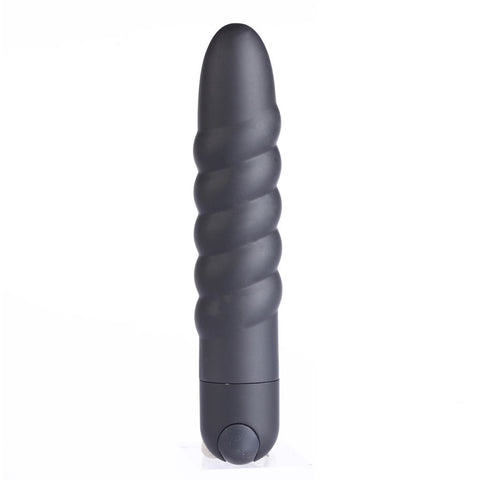 MAIA TOYS LOLA USB Rechargeable Silicone 10-Function Vibrating Twisty Bullet Black