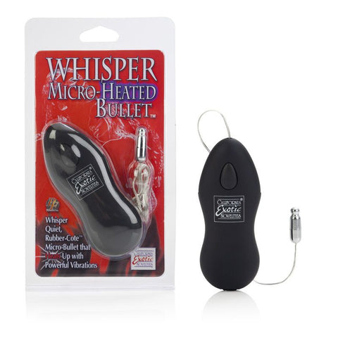 Whisper Micro Heated Bullet Vibrator Black