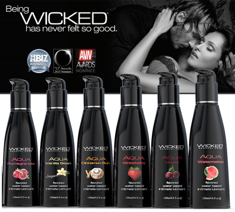Wicked Aqua Flavored Water Based Lubricants