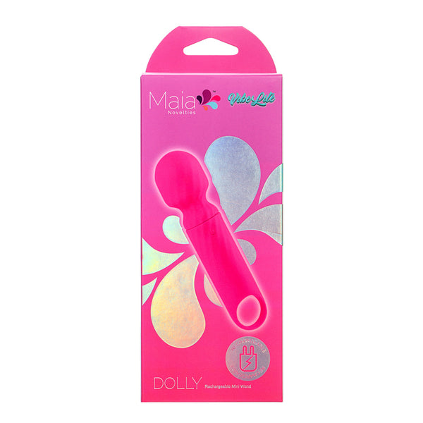 Maia Toys VIBELITE Dolly Rechargeable Vibrator Mini Wand Massager - PINK
