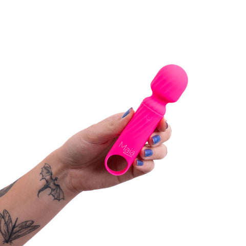 Maia Toys VIBELITE Dolly Rechargeable Vibrator Mini Wand Massager - PINK