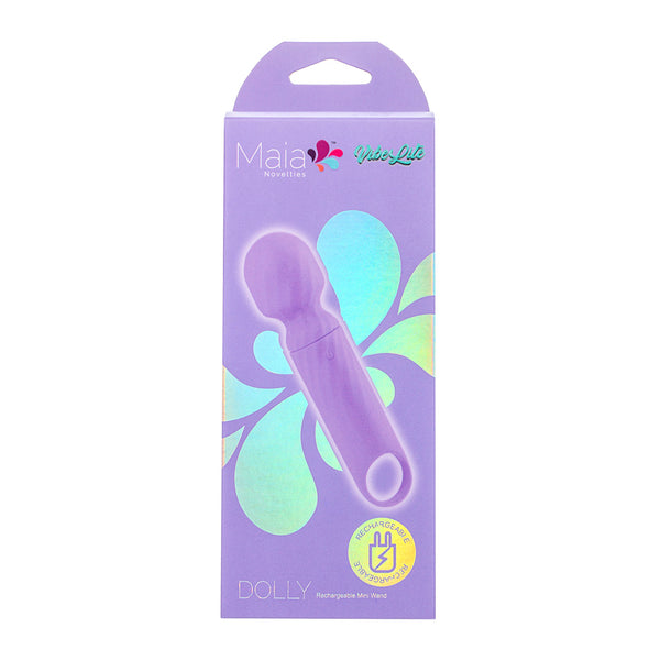 Maia Toys VIBELITE Dolly Rechargeable Vibrator Mini Wand Massager - PURPLE