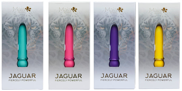 Maia Jaguar Powerful Rechargeable Super-Charged Bullet Vibrator, 10 Vibration Functions, 4 Inches Long