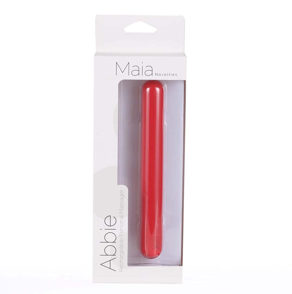 Maia Toys ABBIE USB Rechargeable X-Long Super Charged Bullet Red