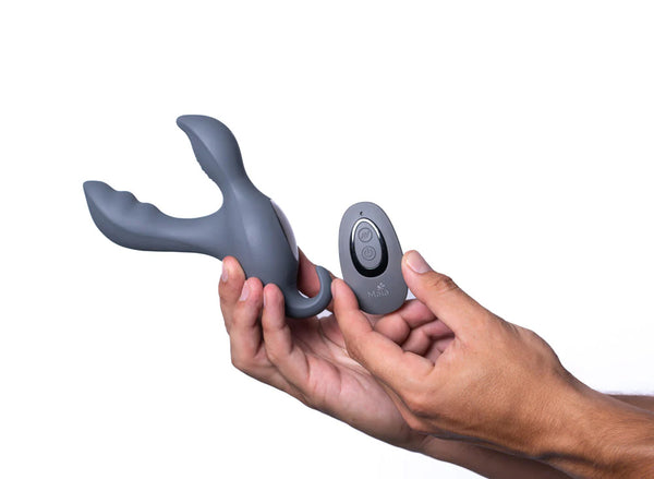 APOLLO 15-Function Silicone Remote Control Dual Motor USB Rechargeable Prostate Massager