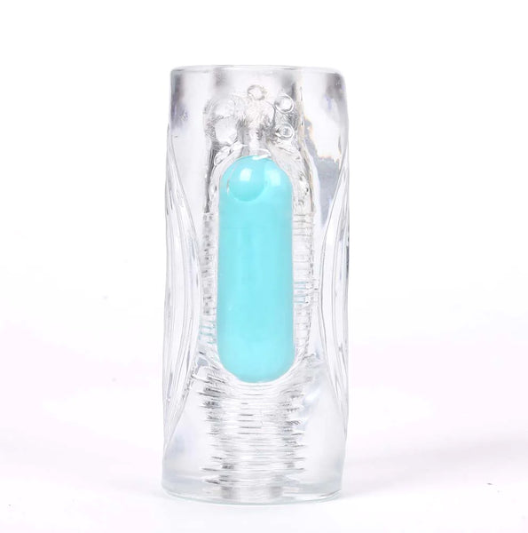 ASTER Vibrating Male Masturbator 10-Function Bullet Vibrator