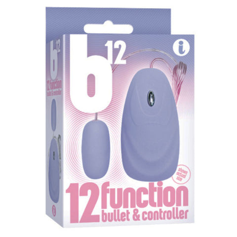 B12 Remote Bullet Vibe Vibrator Blue 12-Function Blue