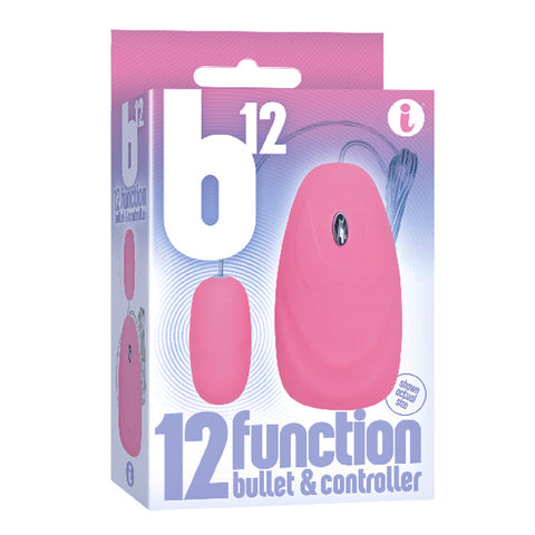 B12 Remote Bullet Vibe Vibrator Pink 12-Function Pink