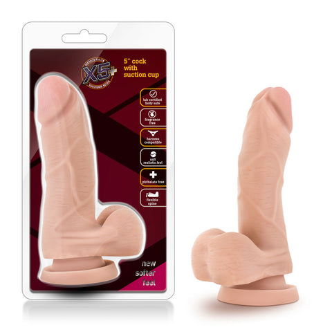 X5 Suction Cup Dong 5 Inch-1