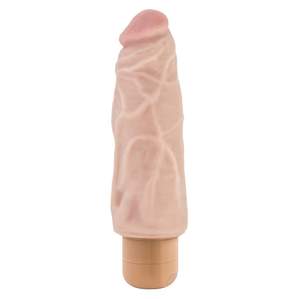 Dr. Skin Cock Vibe Vibrating Dildo-Vanilla 7.5 Inch