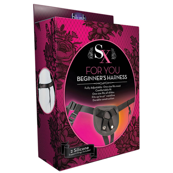 SX For You Beginner's Strap-On Harness Only Fully Adjustable One Size Fits Most to 42" Waist