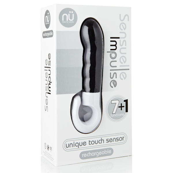 Sensuelle Impulse 7+1 Function Slimline Vibe - Black
