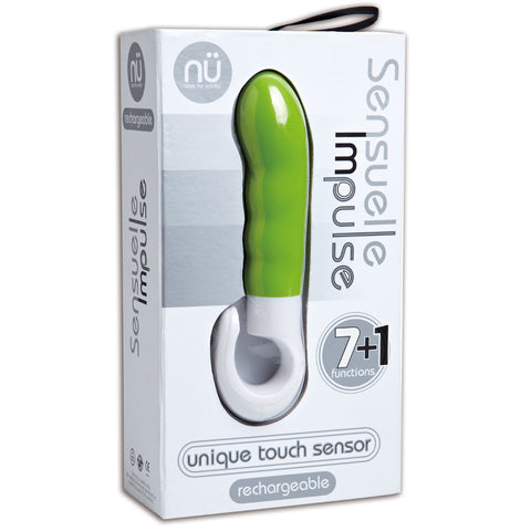 Sensuelle Impulse 7+1 Function Slimline Vibe - Green (Lime)