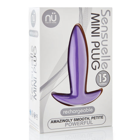 Sensuelle 15-Function Vibrating Mini-Plug - Purple