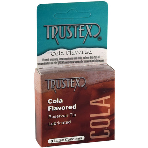 Trustex Flavored Latex Lubricated Condoms - Cola (3-Pack)