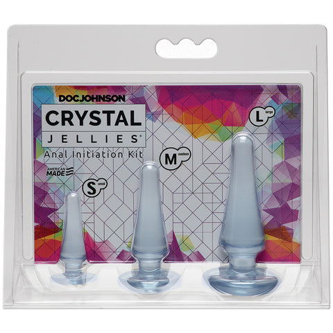 Crystal Jellies Anal Sex Initiation Kit Anal Trainer 3-Piece Kit by Doc Johnson