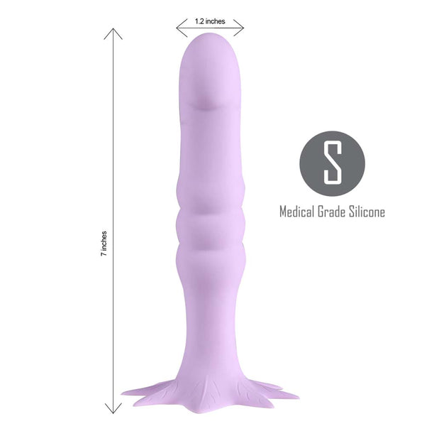 Maia Toys DAZEY 420 Series 7 Inch Cannabis Leaf Dong Purple 420 Series