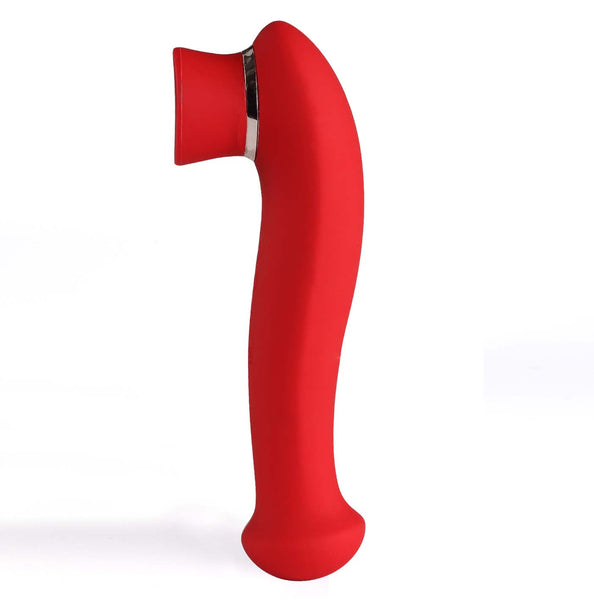 DESTINY 15-Function Rechargeable Suction + Vibration + 3 Motors Red