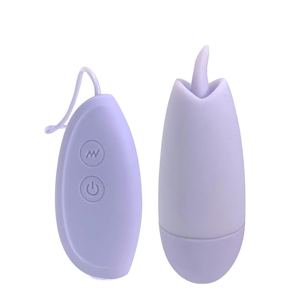 ELLIE 10-Function USB Rechargeable Wired Bullet Vibrator With Flickering Tongue