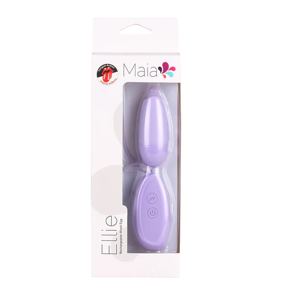 ELLIE 10-Function USB Rechargeable Wired Bullet Vibrator With Flickering Tongue