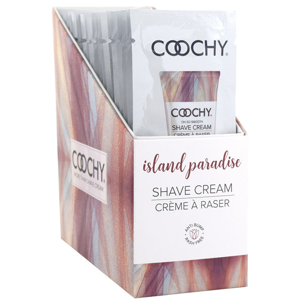 Coochy Rash Free Shave Cream Island Paradise 24 Piece Display