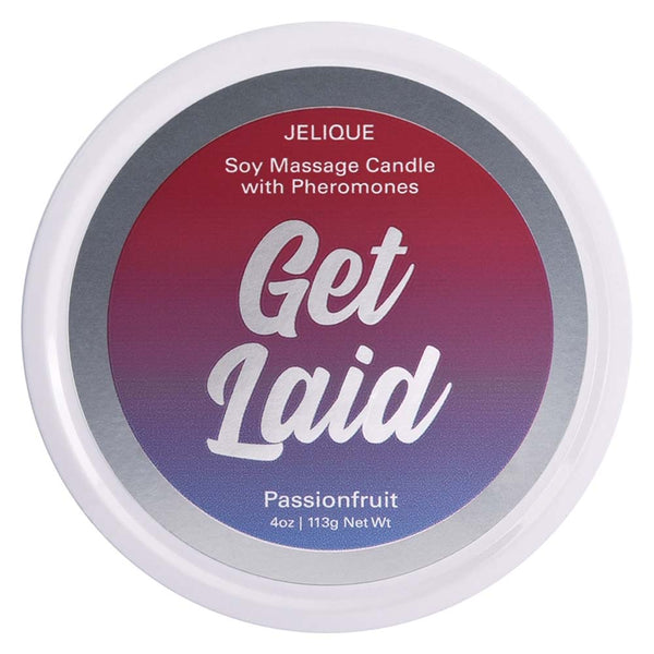 Jelique Soy Massage Candle With Pheromones Get Laid Passion Fruit 4oz