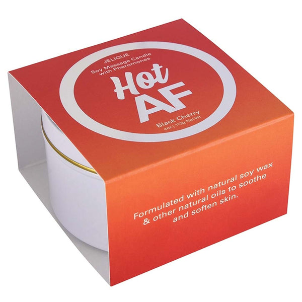 Jelique Soy Massage Candle With Pheromones Hot AF Black Cherry 4oz