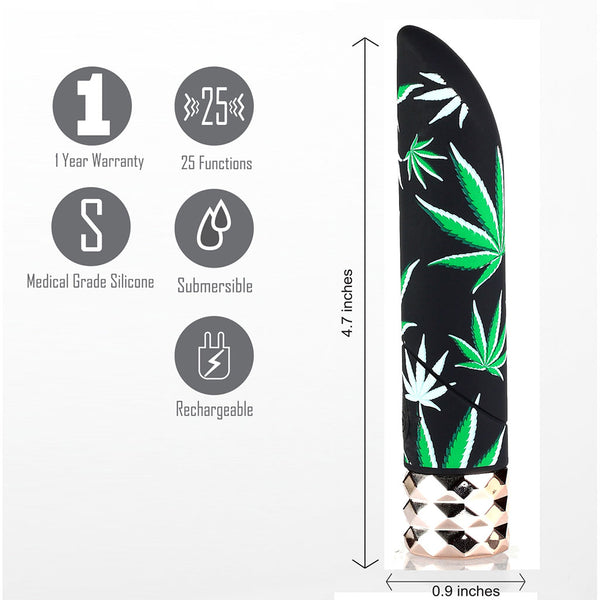 JANE 420 Crystal Gems USB Rechargeable 25-Function Bullet*