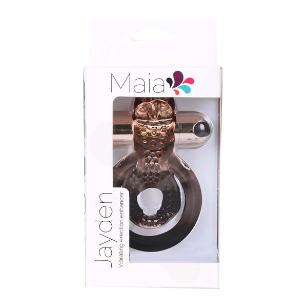Jayden by Maia Toys Vibrating Erection Enhancer Cock Ring Rose Gold