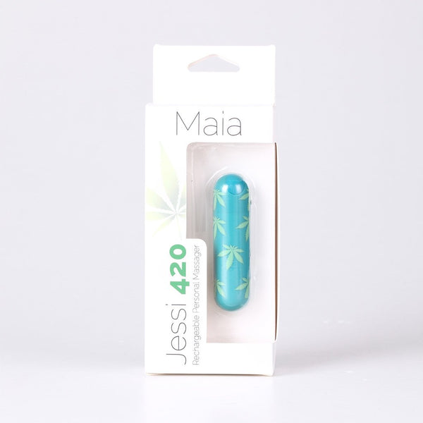 JESSI 420 USB Rechargeable Super Charged Mini Bullet EMERALD*