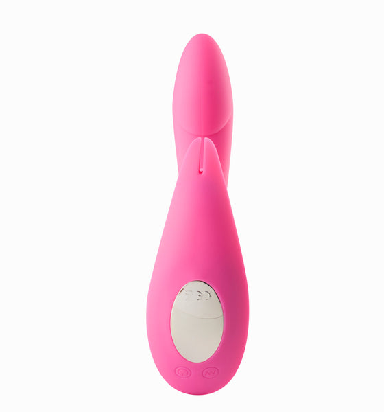 Maia Toys LEAH USB Rechargeable Silicone 10-Function Rabbit Vibrator Pink