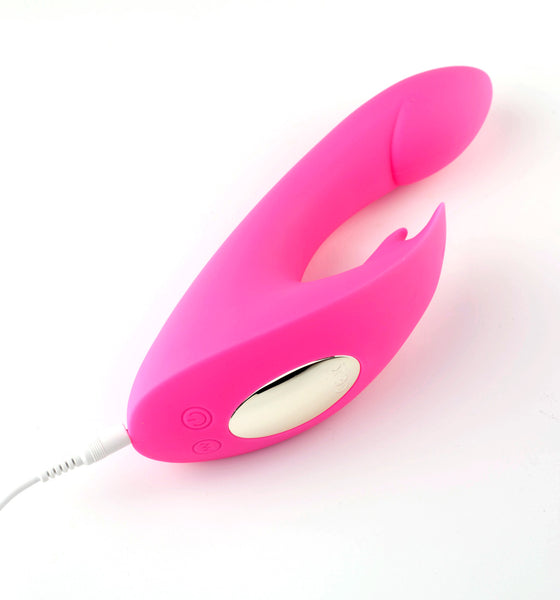 Maia Toys LEAH USB Rechargeable Silicone 10-Function Rabbit Vibrator Pink
