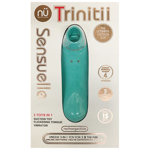 NU Sensuelle Trinitii Suction Flickering Tongue 3-in-1 Toy