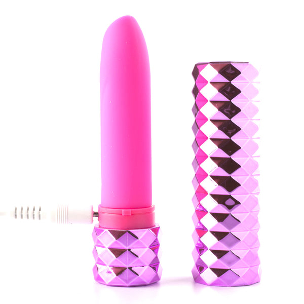 ROXIE Crystal Gems USB Rechargeable Lipstick Bullet Vibrator