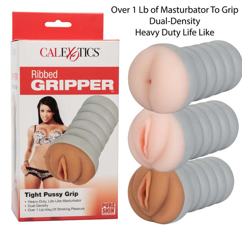 Ribbed Grippers Vaginal Anal Male Masturbators
