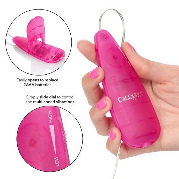 Booty Call Booty Vibro Vibrating Bullet Vibrator Anal Plug Bead Kit*