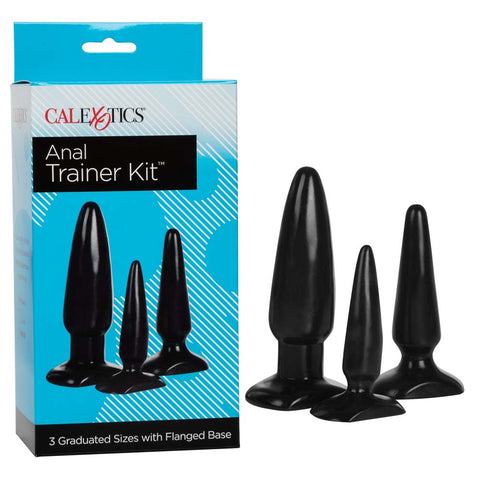 CalExotics Anal Sex Trainer Set Of 3 Butt Plugs - Black*