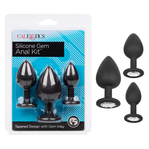 Silicone Gem Anal Sex Trainer Kit by Cal Exotics
