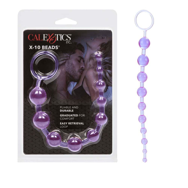 Cal Exotics X-10 Anal Sex Beads Butt Plug Dildo Sex Toy*