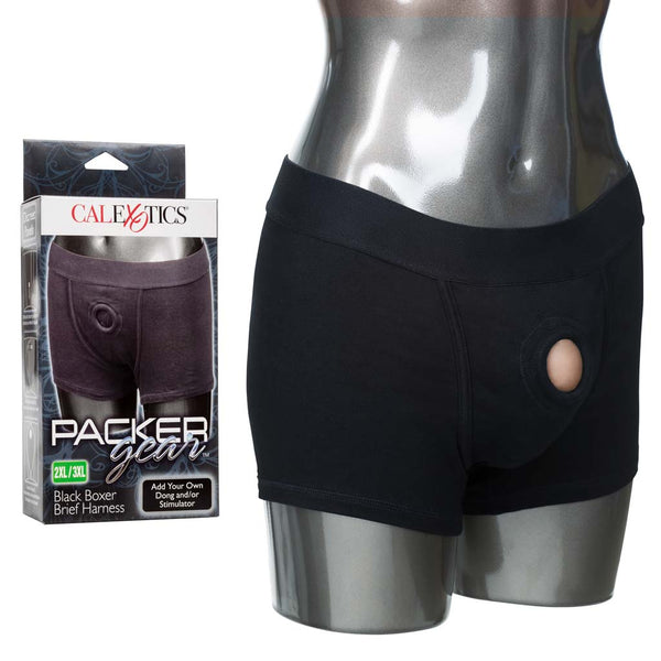 Packer Gear Black Boxer Brief Harness