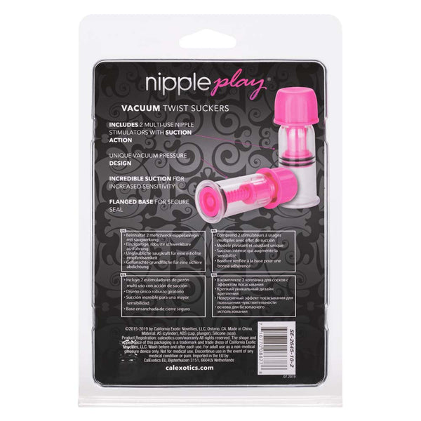 Nipple Play Vacuum Twist Nipple Suckers