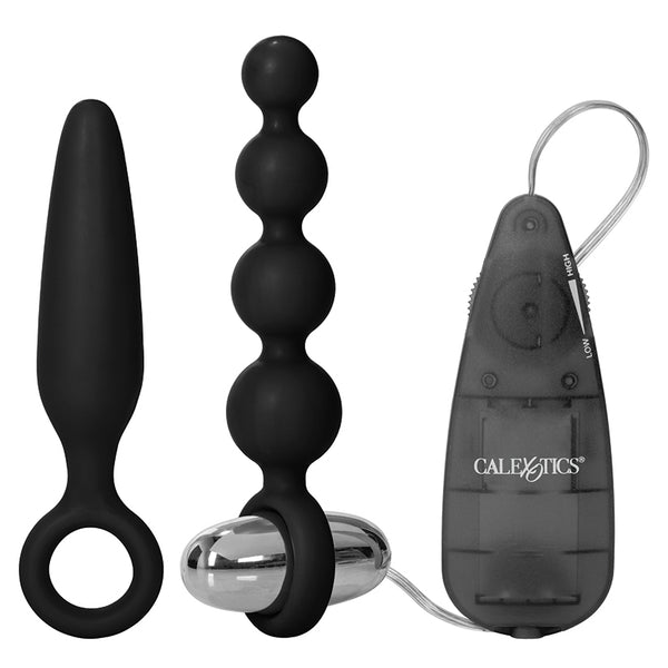 Booty Call Booty Vibro Vibrating Bullet Vibrator Anal Plug Bead Kit*