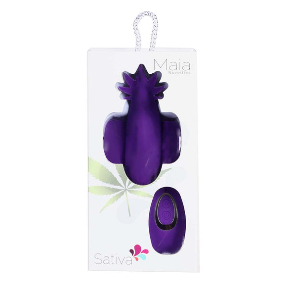 Maia Toys SATIVA 10-Function Remote Control Panty Vibrator Purple