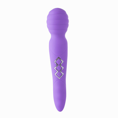 ZOE Twisty USB Rechargeable Dual Vibrating Pleasure Wand PURPLE