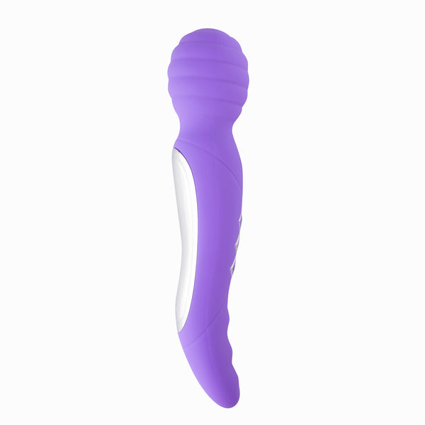 ZOE Twisty USB Rechargeable Dual Vibrating Pleasure Wand PURPLE