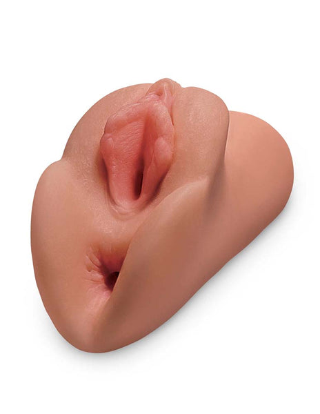 PDX Plus Perfect Pussy Double Stroker Male Masturbator TAN
