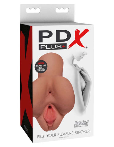 PDX Plus Pick Your Pleasure Stroker Male Masturbator TAN