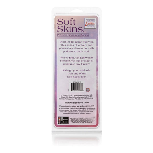 Soft Skins Veined Real Feel Dong Dildo 7.5 Inch Beige